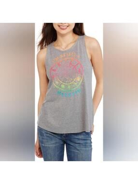 Disney Princess Ariel The Little Mermaid Heather Grey Tank Top Plus Size XXL